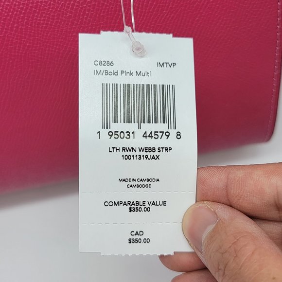 Coach Rowan Satchel C8286 Bold Pink Multi - Picture 8 of 8